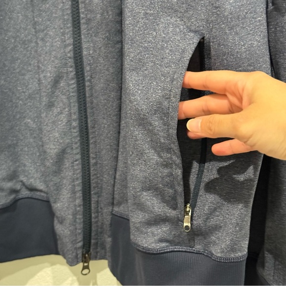 Lululemon Post Gravity Jacket Mens Size XL Blue Heathered Inkwell Luon - Picture 10 of 14